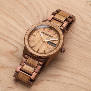 NWT original grain whiskey espresso 47mm watch